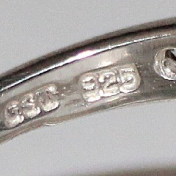 Sterling Silver Cubic Zirconia Ring Enhancer Size 6 - Picture 5 of 7